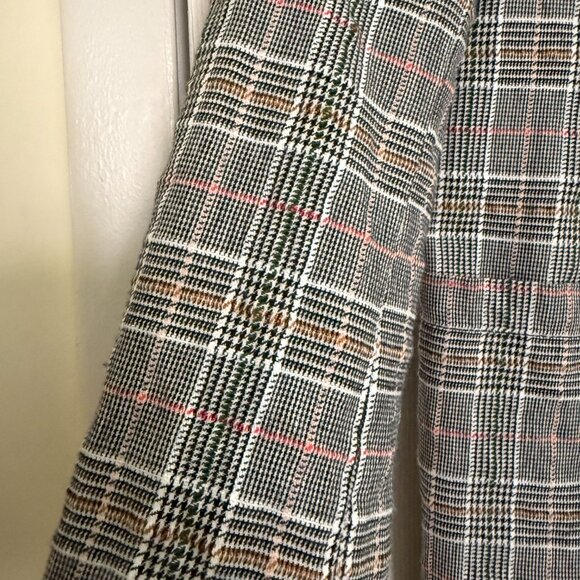 Anthropologie Maeve Lilith Oversized Double Breasted Plaid Blazer 0P - Picture 8 of 14